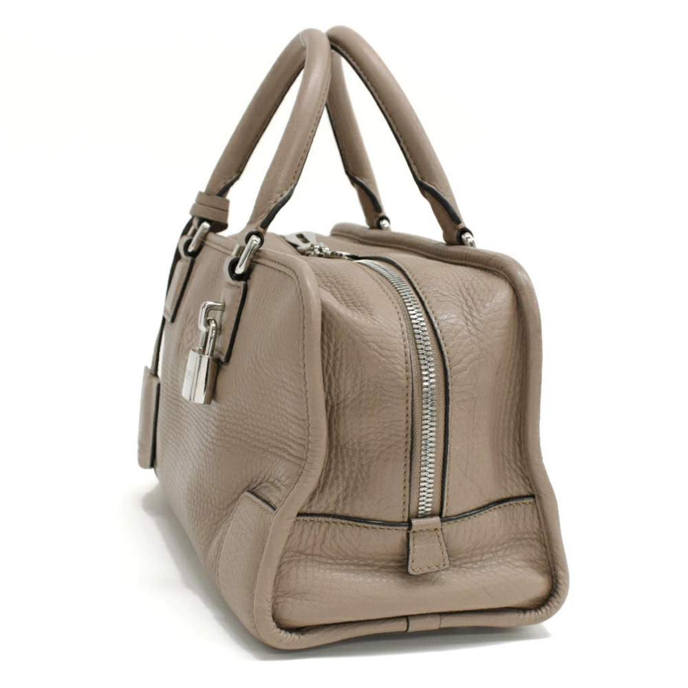 Loewe Handbag Beige Leather Anagram Amazona